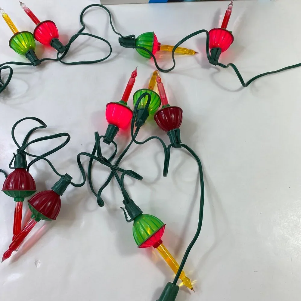 NOMA 7 Bubble Lite Set Christmas Lights With Colorful Action Overload Protection